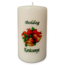 Boldog karácsonyt feliratos gyertya gysz 20093