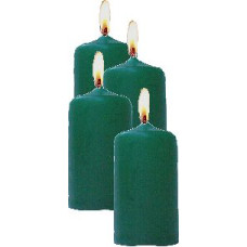 Zöld gyertya 4*6cm 1db